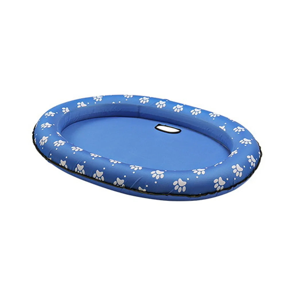 Water Toys Foldable Dog Swimming Float Soft PVC Pet Inflatable Raft Cooling Pet Dog Float Pool