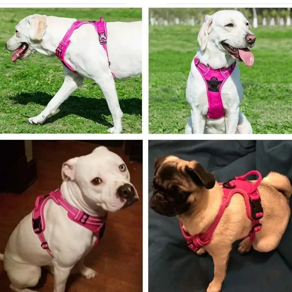 Reflective Adjustable Breathable Vest Chest Strap for Small Medium Large Dogs Pet Harness Cat