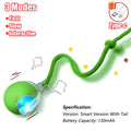 New Cat Interactive Ball Toy Automatic Rolling Ball Faux Tail Rechargeable Smart Pet Electric Toy Dog Cat Training
