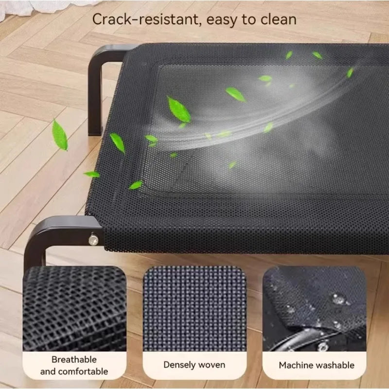 For Outdoor Home Use Elevated Big Dog Bed Convenient Carry Moisture Proof Non-Slip Large Bed Durable