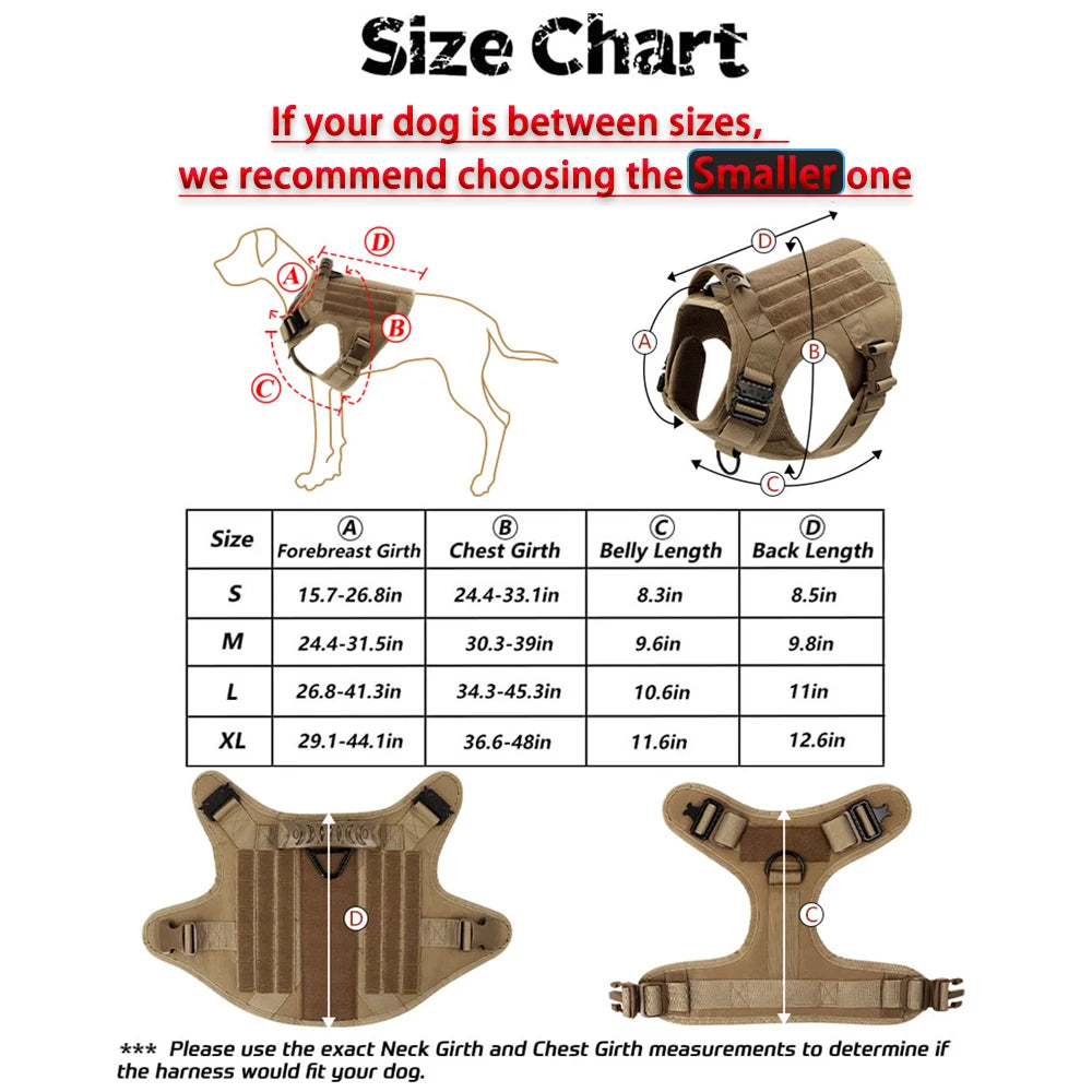 Harness And Leash Set Pet  Training Walking Vest Dog Harness And Collar For Medium Large Dogs