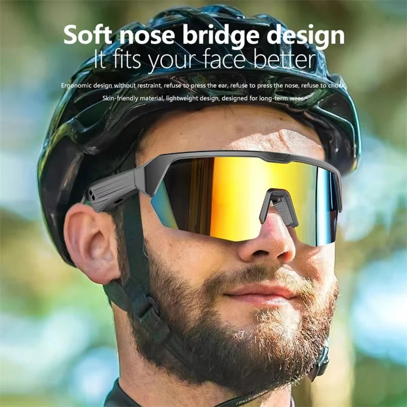 Cycling Running Bluetooth Smart Glasses Technology Audio Call Remote Headset Sunglasses Sports Driving Music