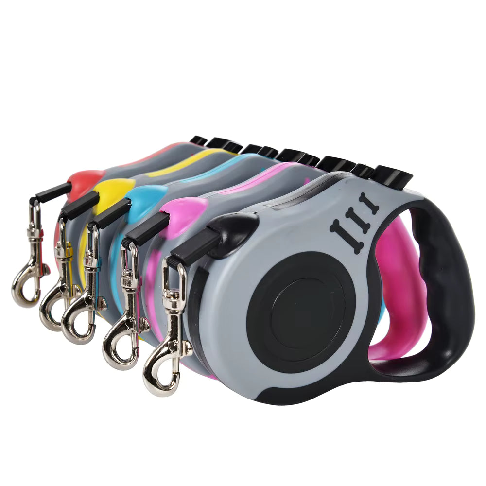 3m 5m Dog Leash for Small Dogs Cat Automatic Retractable Durable Nylon Lead Outdoor Travel Walking Hiking