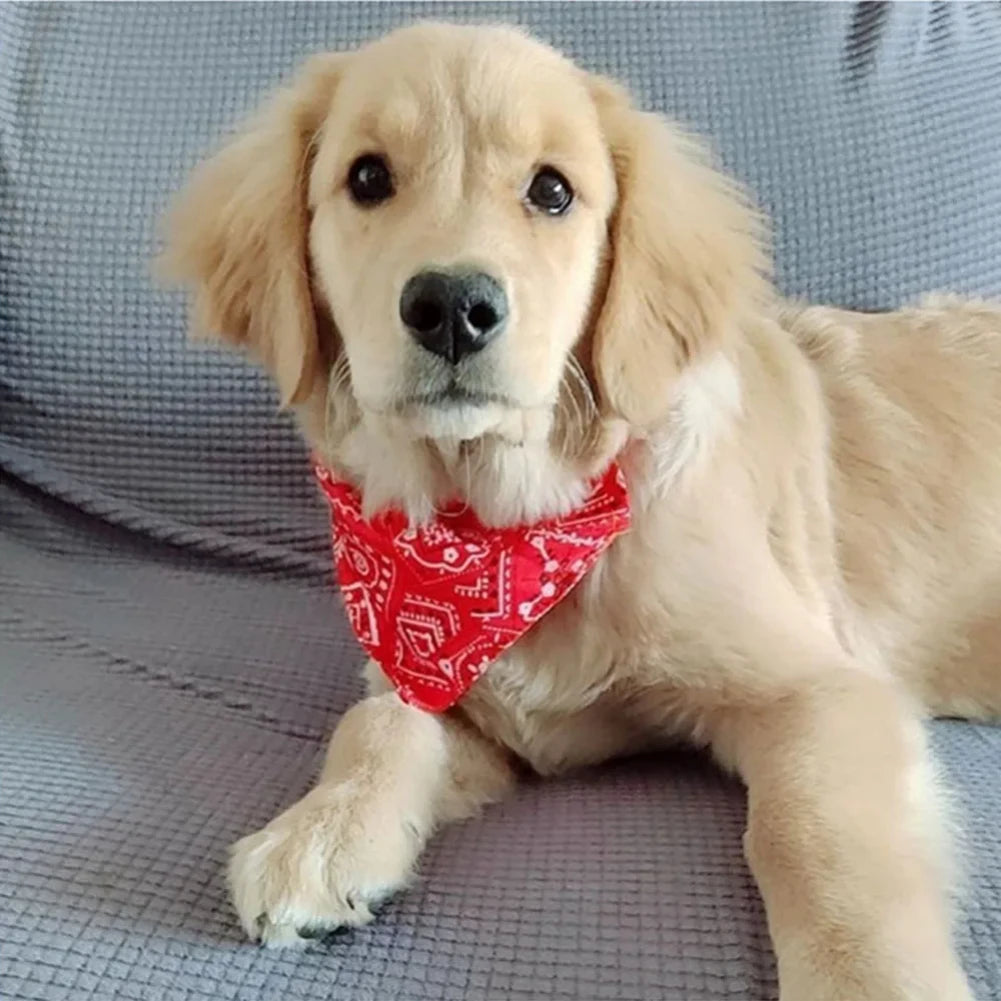 Dog Collar Bandana Scarf Collar Adjustable Dog Bandanas Collar Cat Neckerchief
