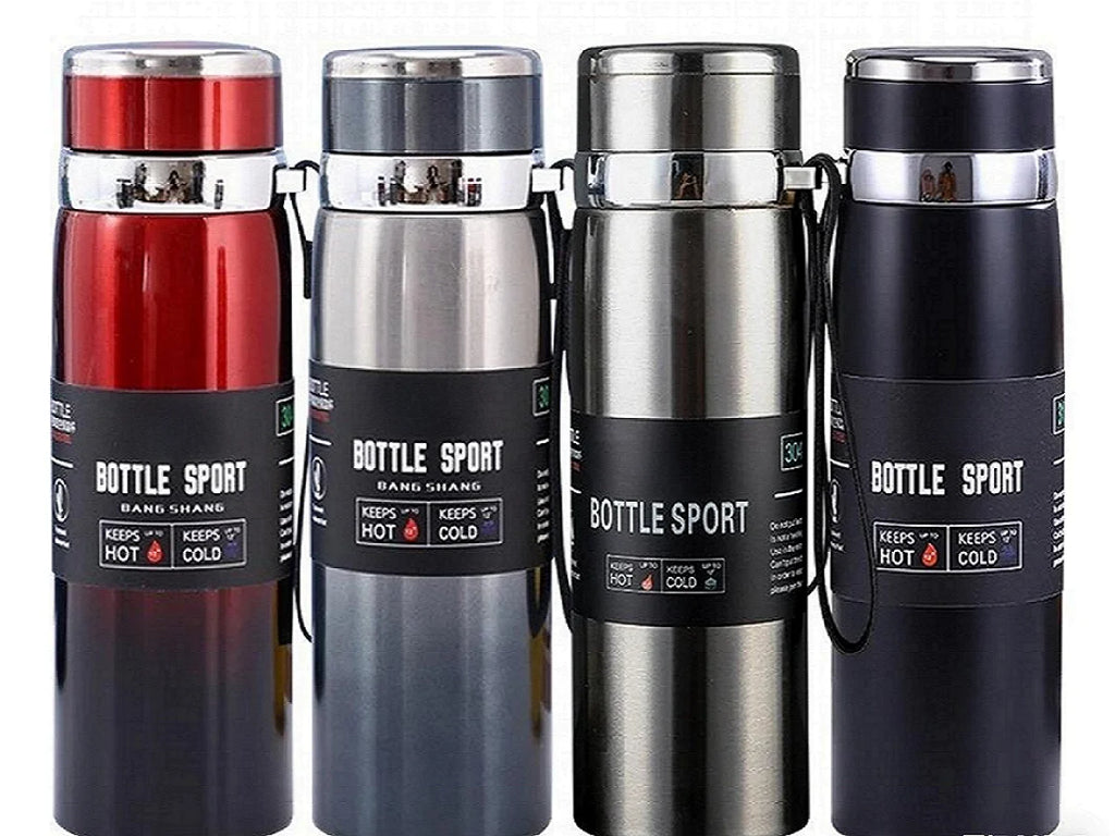 1L Thermal Water Bottle Keep Cold and Hot Water Tea Coffee Stainless Steel Thermos Bottle