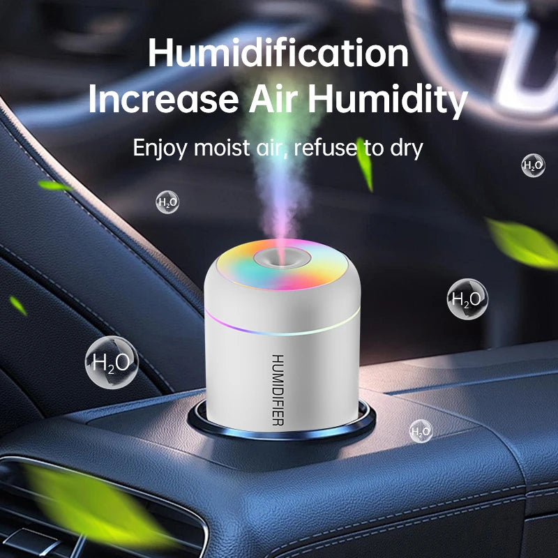 180ML Mini Air Humidifier USB Electric Aroma Diffuser Essential Oil Purifier Aromatherapy Mist Maker Lights For Home Bedroom