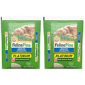 Feline Pine Platinum Non-Clumping Cat Litter 18lb Pack of 2 Natural Scented Premium Wood Pellets for Litter Boxes