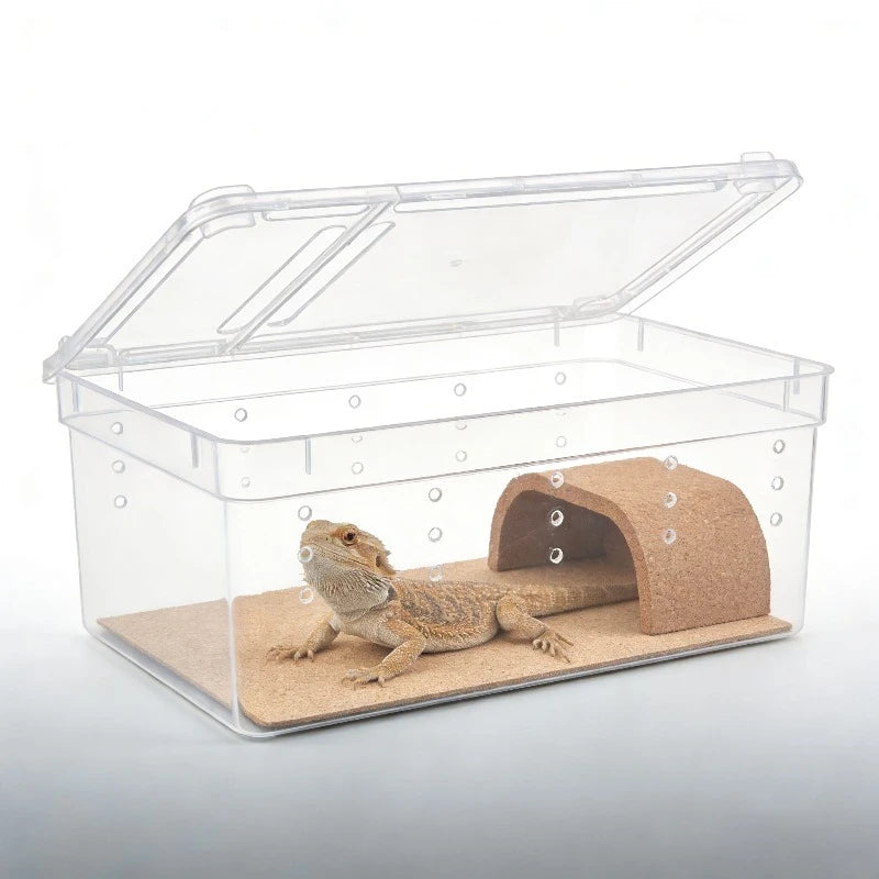 Reptile Box Terrarium  Tank Cage Portable Habitat Enclosure