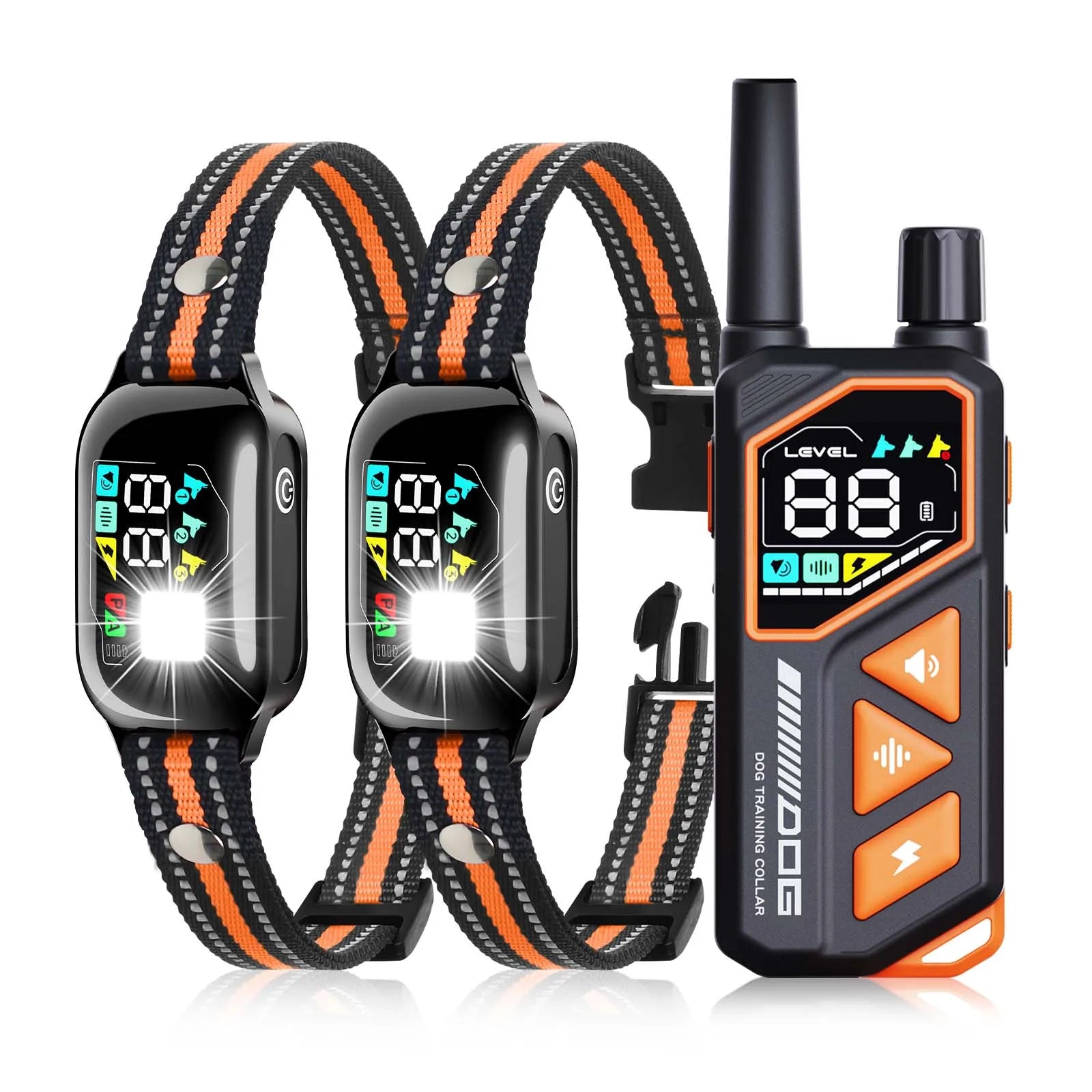 2026 New AI Electric Collar for 10-120lbs Dogs,3300ft 2 in 1 Automatic Dog Training Collar,IPX7 Waterproof