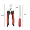 Pet Nail Clippers with Sickle Large Dog Nail Clippers Stainless Steel Grooming Scissors Nail Clippers Multifunctional Teddy Cat