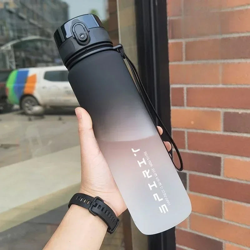 1 Liter Large Capacity Sports Water Bottle Leak Proof Colorful Plastic Cup
