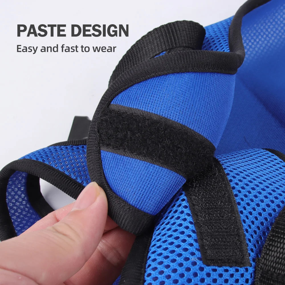 Disability dog travel assistive vehicle chest and back harness, dog rehabilitation exercise chest and back