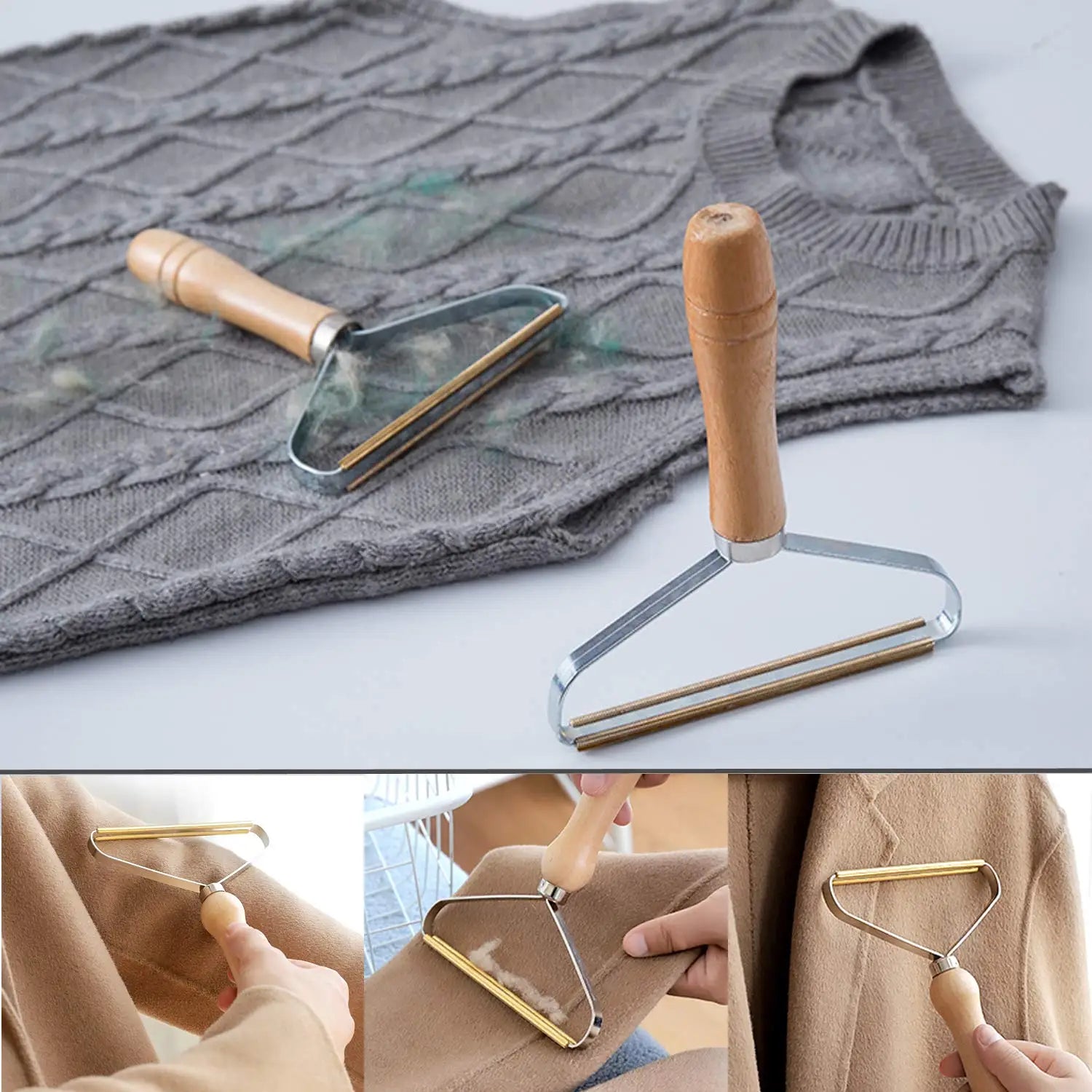 Portable Lint Remover Pet Hair Remover Manual Sofa Clothes Cleaning Lint Brush Fuzz Fabric