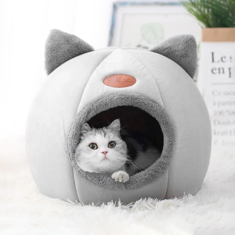 New Deep Sleep Comfort In Winter Cat Bed Mat Basket Cozy Cave Nest Indoor
