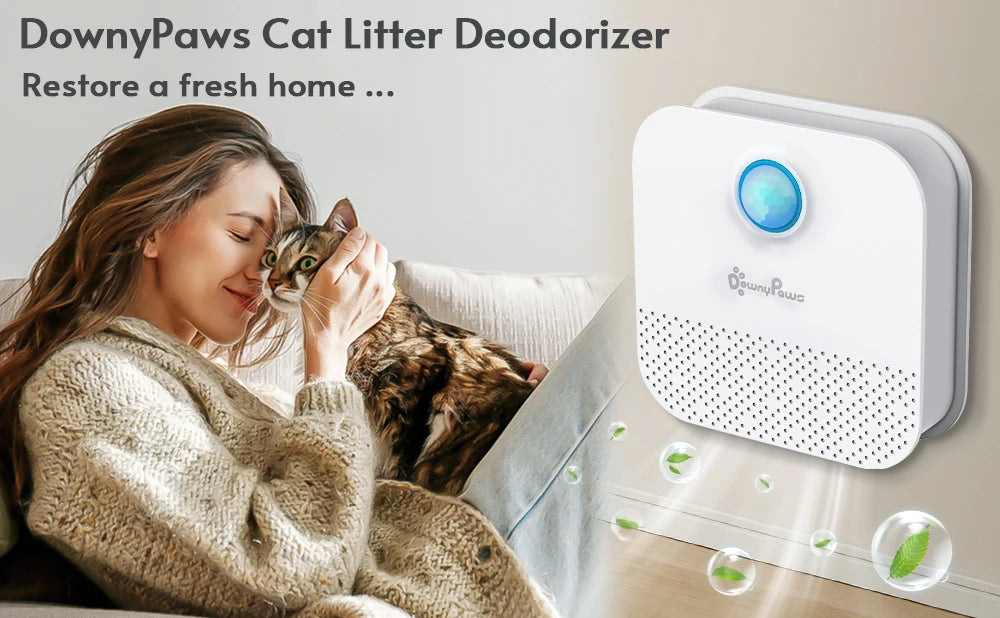 4000mAh Smart Cat Odor Purifier For Cat Litter Box Deodorizer  Air Purifier Dog Cat Litter