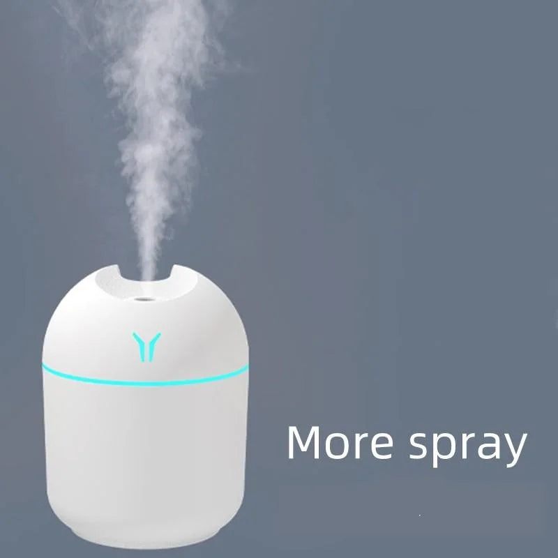 250ML USB Mini Air Humidifier Aroma Essential Oil Diffuser For Home Ultrasonic Mute Mist Maker Diffuser with LED Color Lamp