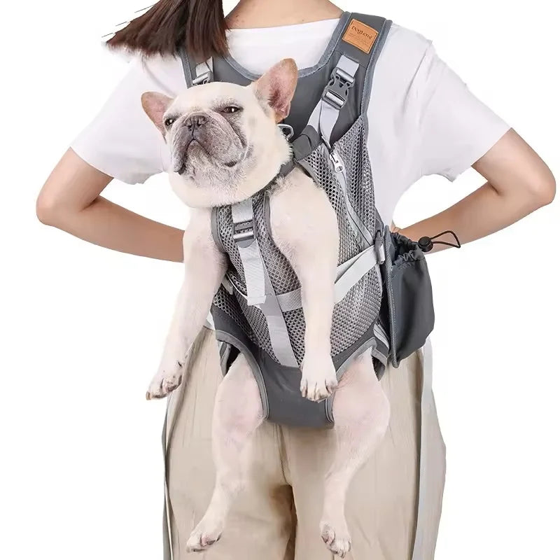 Pet Carrier Backpack Adjustable Cat Dog Travel Bag Carrying Small Medium Dog Bulldog Transport Dog Bag Pet Supplies Perro