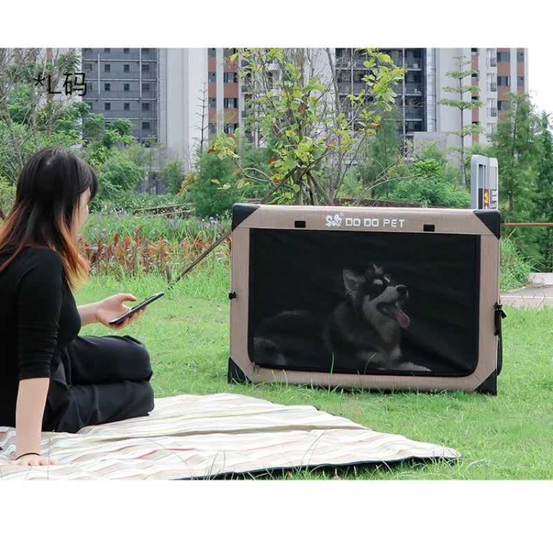 Dog Crate Travel Foldable Pet Crate for Puppy/Small Dog  Fit for Indoor & Outdoor/Car Back Seat/Trunk