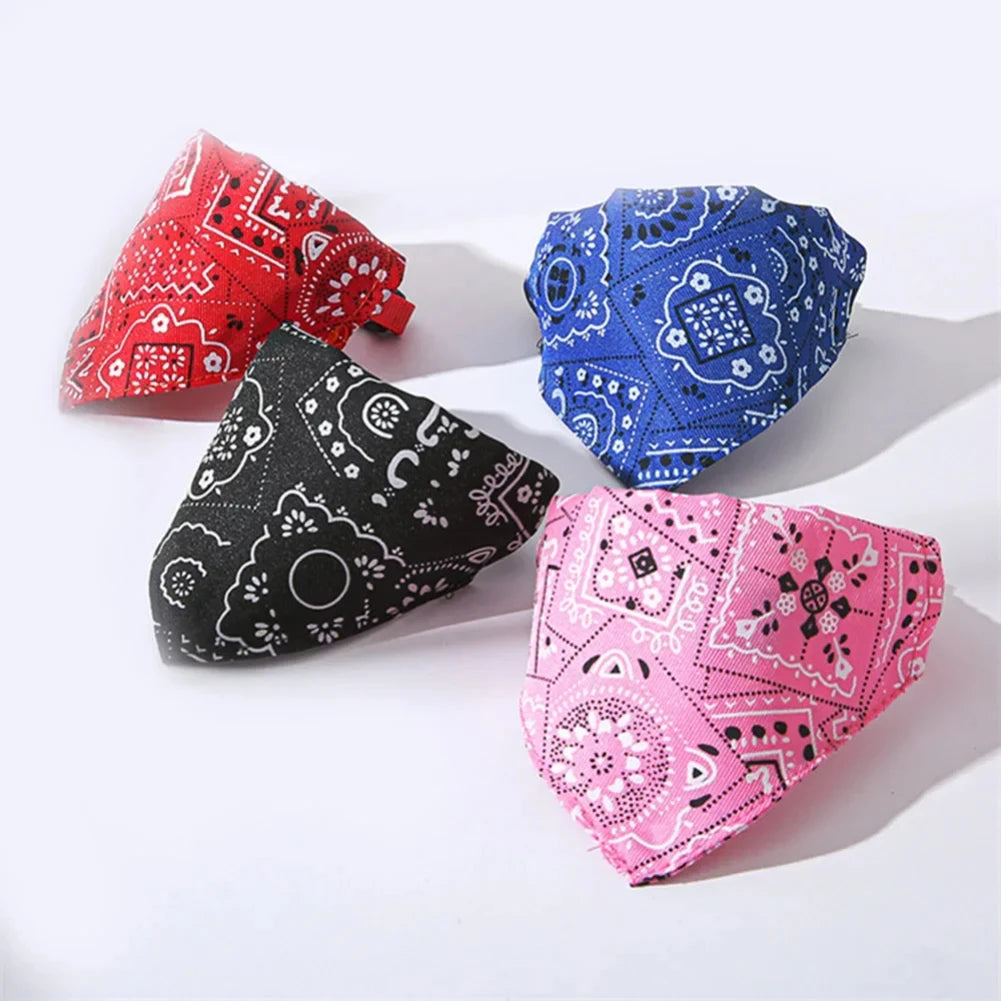 Dog Collar Bandana Scarf Collar Adjustable Dog Bandanas Collar Cat Neckerchief