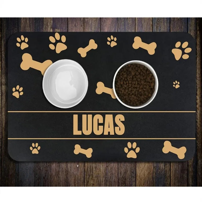 Pet supplies mat cat dog Feeding Mat Pet Placemat for Food Water Bowl with Waterproof Quick-drying diatom ooze floor mat
