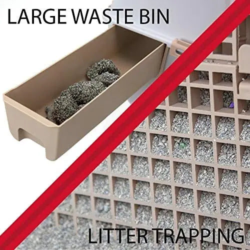 Semi-Auto Quick Clean Cat Litter Box, Luxury Toilet in White or Milk Brown for Easy Pet Care