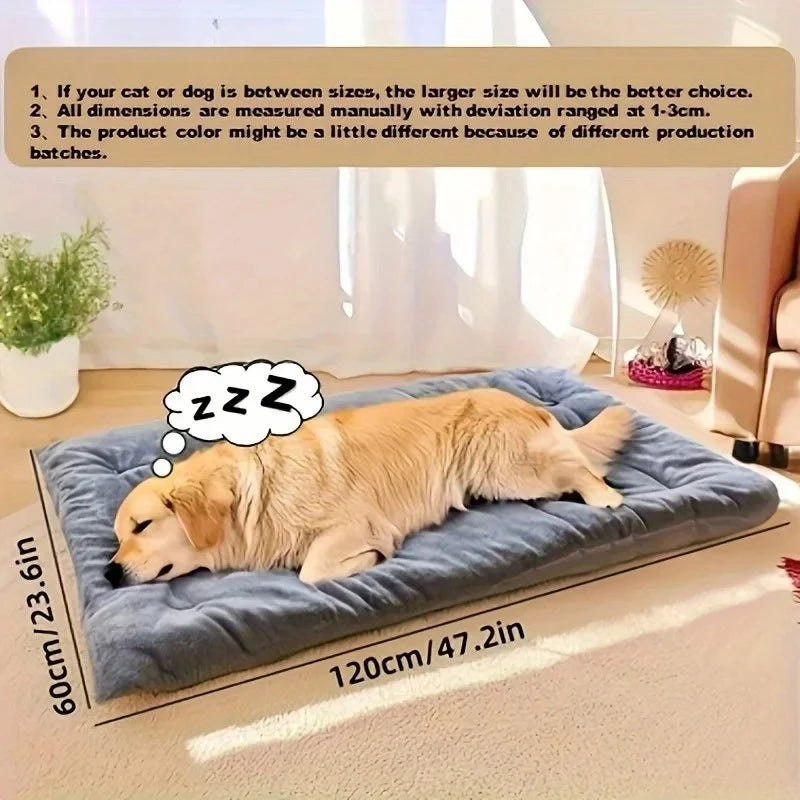 Large Plush Bed Sofa Thickened Super Soft Polyester Bed For Small Medium Large Dog Cat