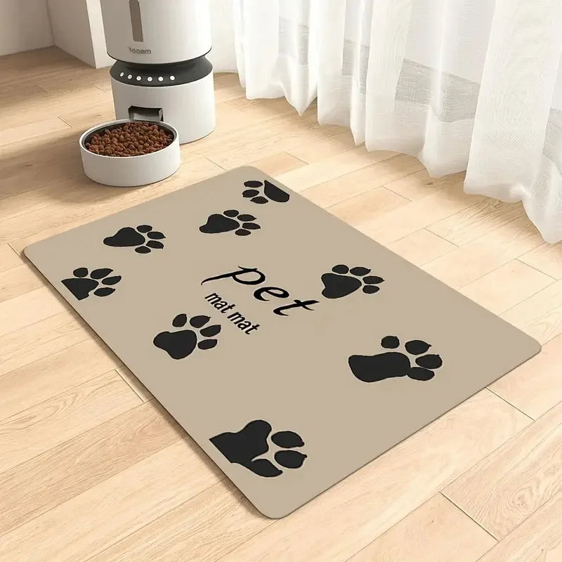 Pet supplies mat cat dog Feeding Mat Pet Placemat for Food Water Bowl with Waterproof Quick-drying diatom ooze floor mat