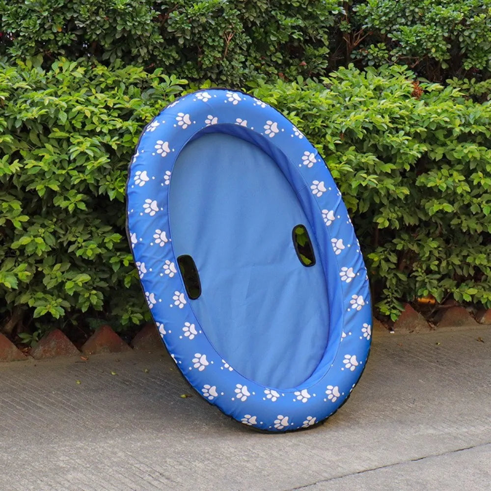 Water Toys Foldable Dog Swimming Float Soft PVC Pet Inflatable Raft Cooling Pet Dog Float Pool