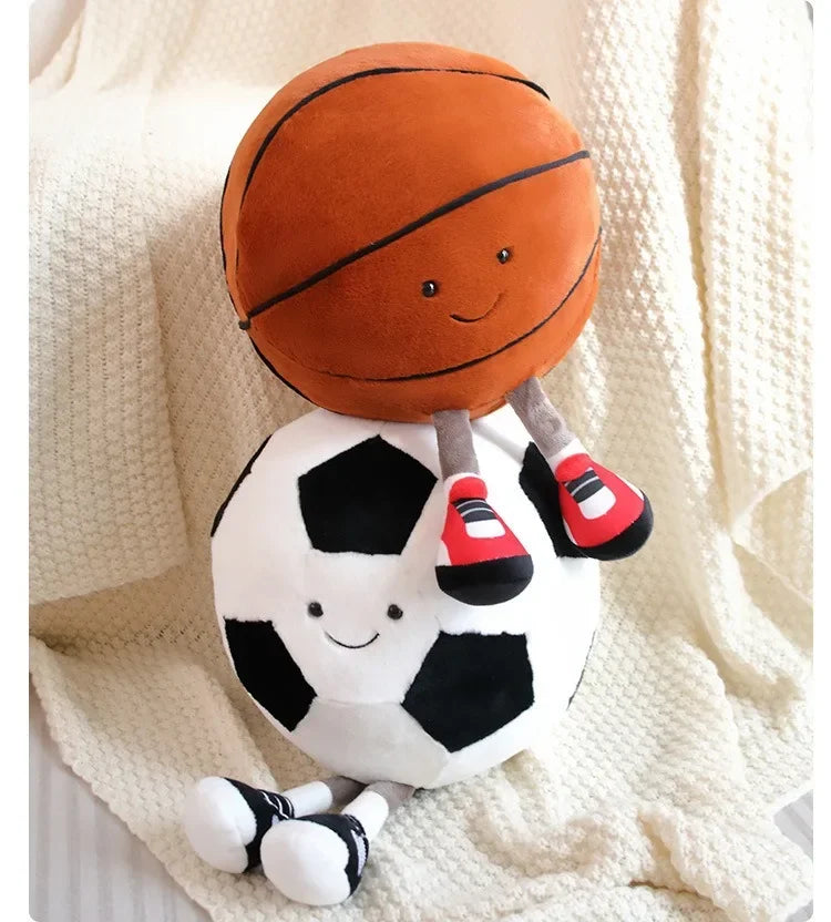 cm football doll, basketball plush toy, creative football doll, pillow, pet ball, dog and cat interactive toy