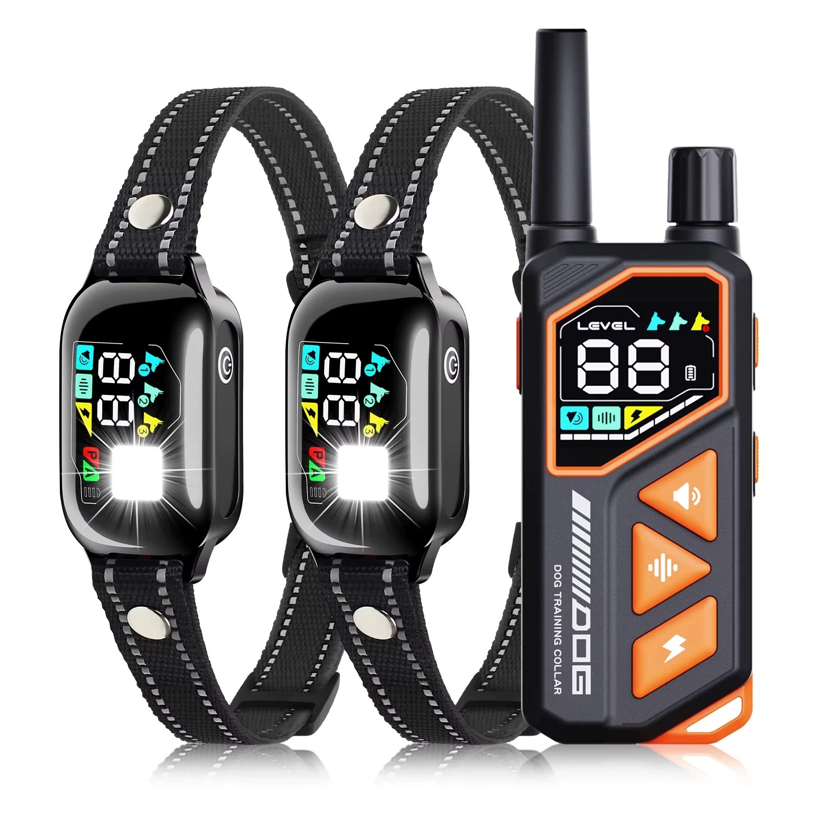 2026 New AI Electric Collar for 10-120lbs Dogs,3300ft 2 in 1 Automatic Dog Training Collar,IPX7 Waterproof