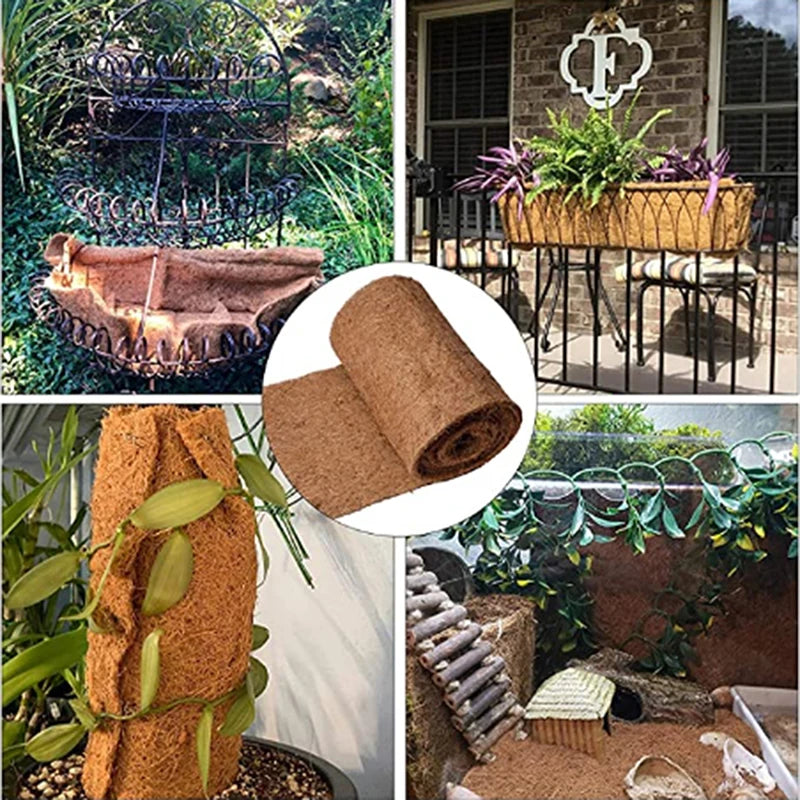 Reptile Carpet Natural Coconut Fiber Coir Tortoise Mat For Pet Terrarium Liner Reptile Supplies Lizard Snake Chamelon Turtle New