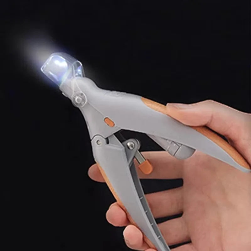 LED Light Dual-Sided Pet Nail Clippers for Cats And Dogs 5x Magnification Easy Nail Trimming Tool for Your Furry Friends