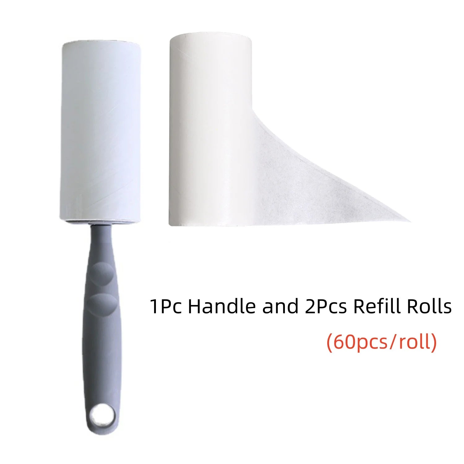 Lint Roller With Refills Sticky Remover Hair Pet Dog Clothes Sofa Dust Remover Replaceable Roll Brush