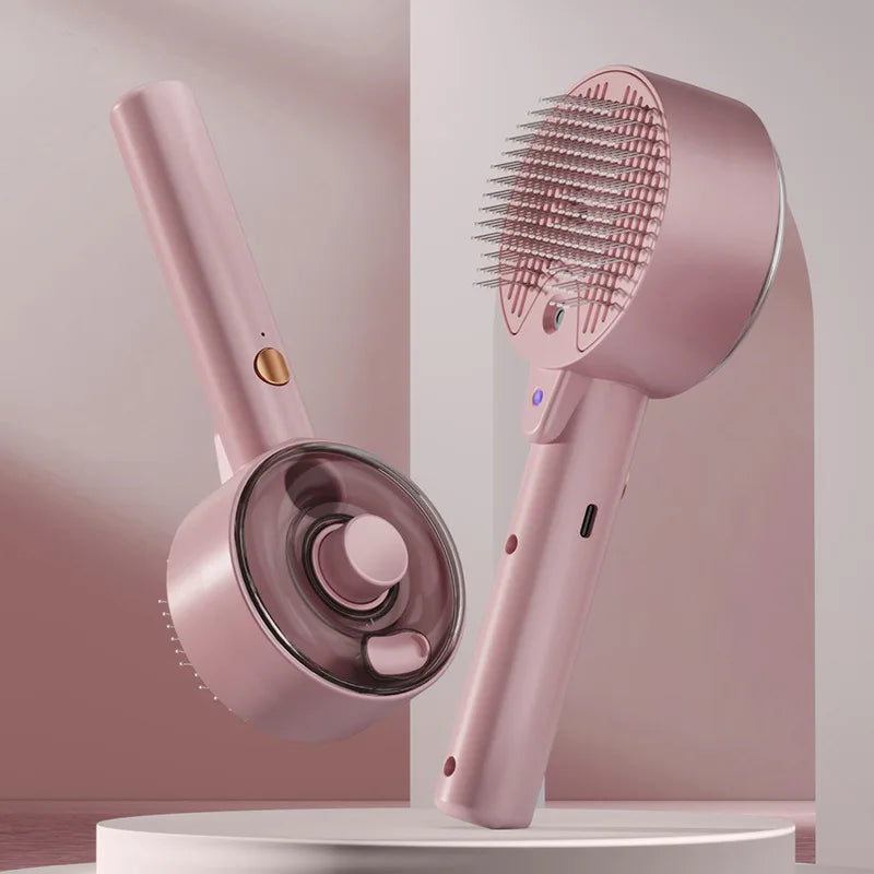 Pet Massage Comb, Cat and Dog One-click Hair Removal Comb, Comb Ultraviolet Mite Removal Comb,