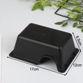 Reptile Hide Box Small Animal Hideaway Enclosure Black Ventilation Hiding Cave