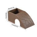 Reptile Food Dish 2 In 1 Decorative Shelter Water Bowl Terrarium Hideout Feeder