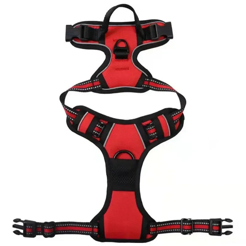 Reflective Adjustable Breathable Vest Chest Strap for Small Medium Large Dogs Pet Harness Cat