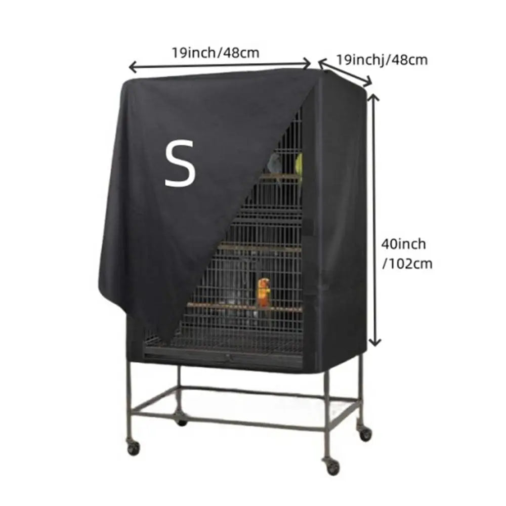 Bird Cage Cover Waterproof Dustproof Oxford Cloth Cage Cover Protective Bird Cage Two Handle Top Design Adjustable