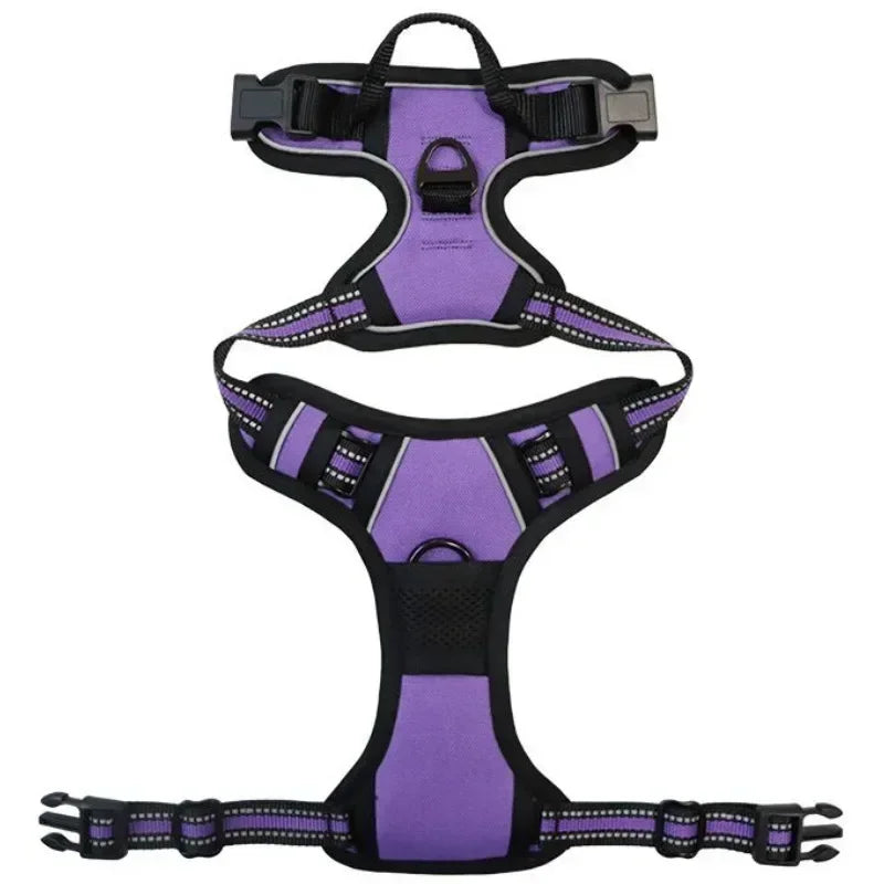 Reflective Adjustable Breathable Vest Chest Strap for Small Medium Large Dogs Pet Harness Cat