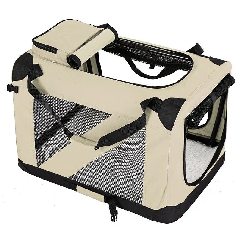 Dog Cage Car Kennel Outing Pet Luggage Car Travel Cage Folding Medium and Large