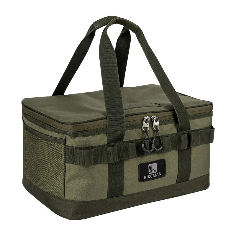 Hikeman Outdoor camping equipment storage bag large capacity portable, shockproof gas canisters cassette stoves and tools