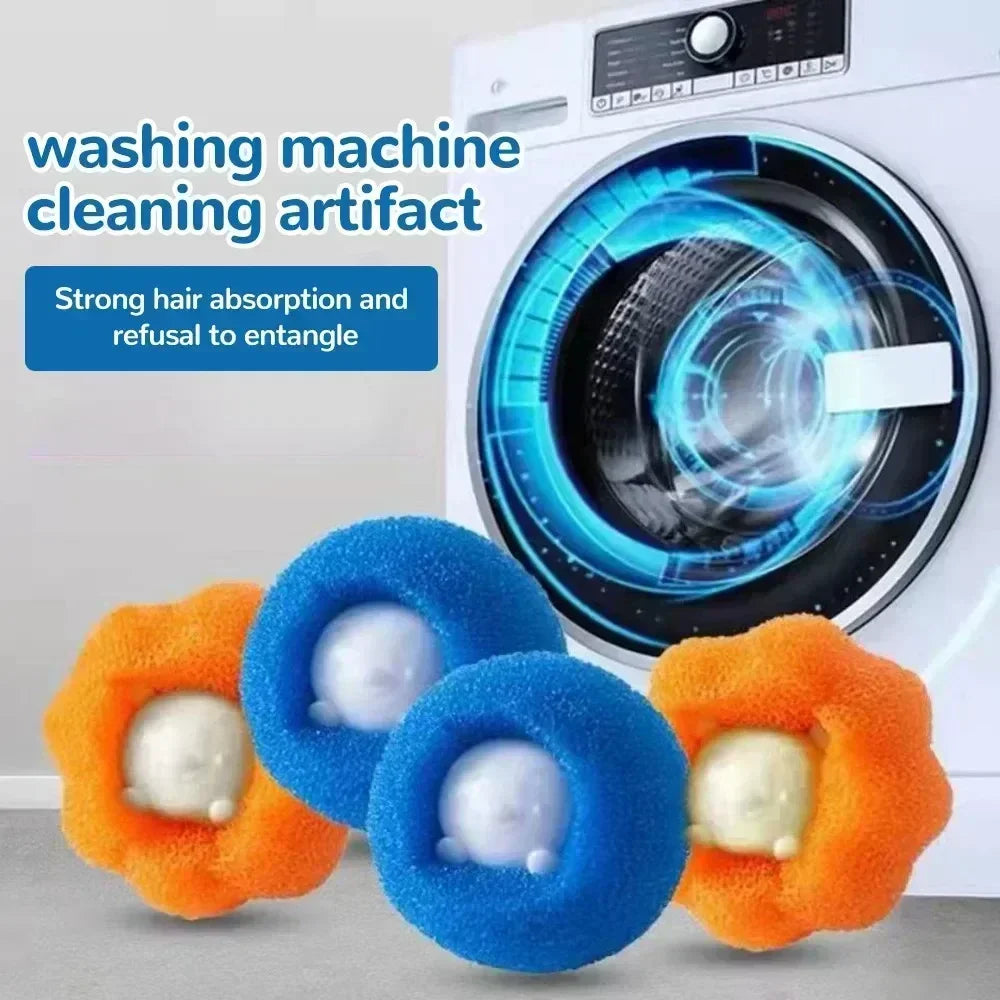 Laundry Balls Pet Hair Collector for Washing Machine Reusable Laundry Lint Catcher Removes Lint From Clothes