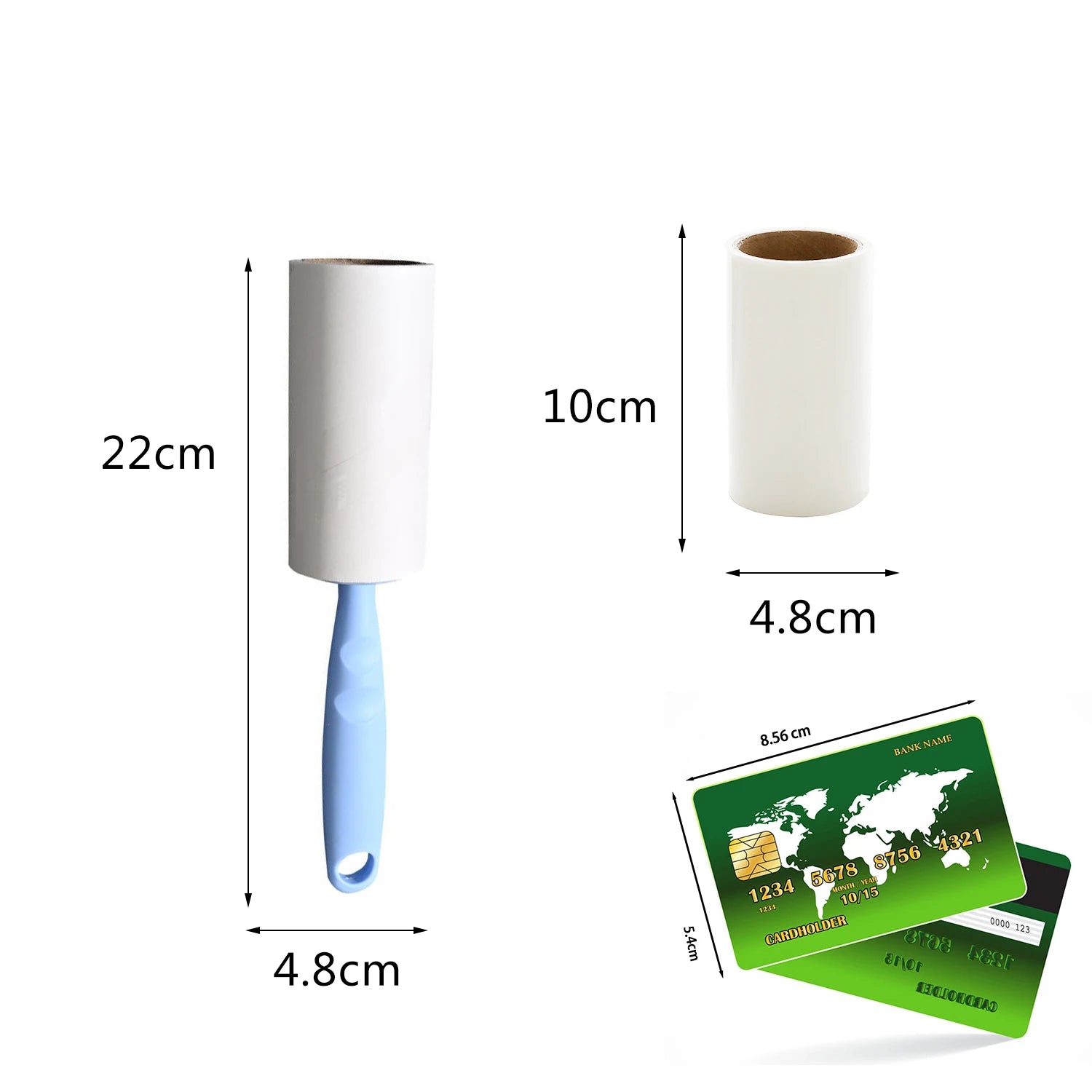 Lint Roller With Refills Sticky Remover Hair Pet Dog Clothes Sofa Dust Remover Replaceable Roll Brush
