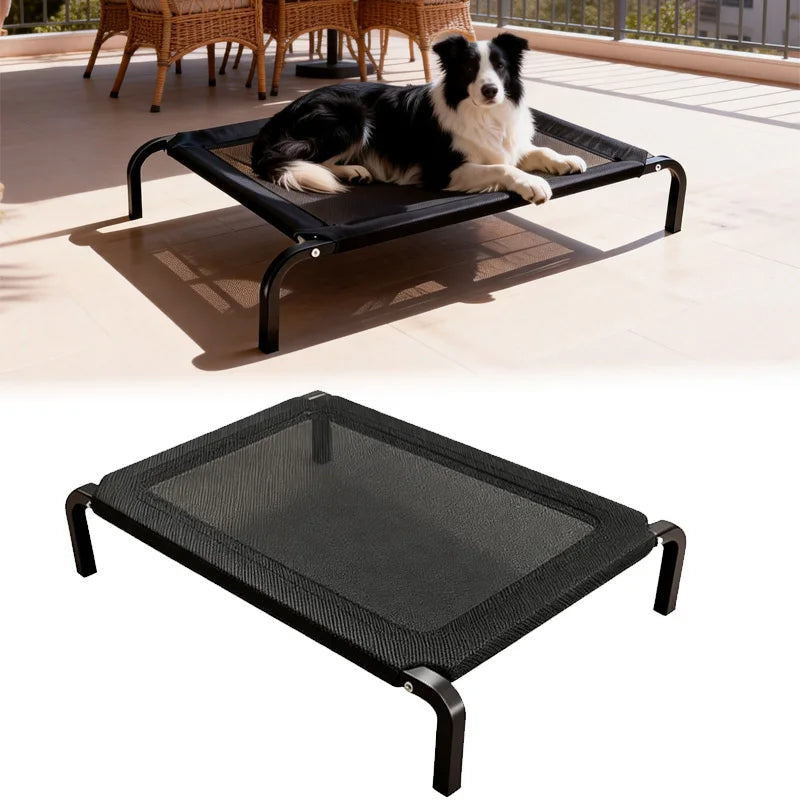 For Outdoor Home Use Elevated Big Dog Bed Convenient Carry Moisture Proof Non-Slip Large Bed Durable