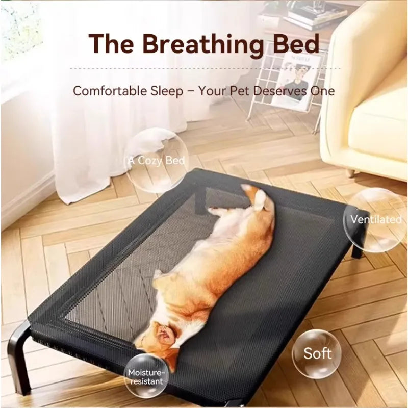 For Outdoor Home Use Elevated Big Dog Bed Convenient Carry Moisture Proof Non-Slip Large Bed Durable