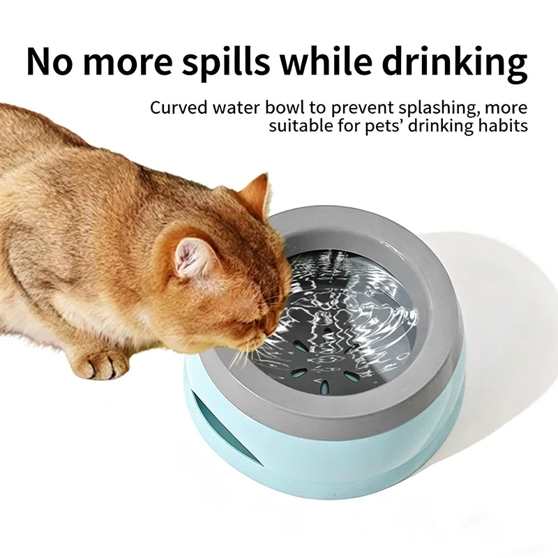 Pet Floating Water Bowl for Car Anti-Splash Anti-Overturn Portable Travel Dog Cat Drinking Water Dispenser