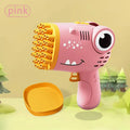 40 Hole Dinosaur Handheld Bubble Machine, Electric Bubble Gun Outdoor Toy(without Bubble Water)