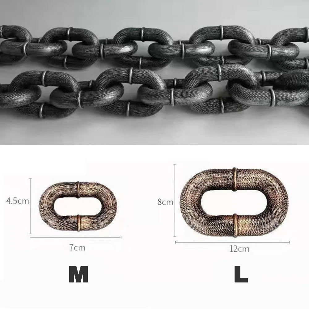 Funny Plastic Simulation Iron Chain For Small Dogs Cats Dog Leads Lightweight Huge Dog Leash