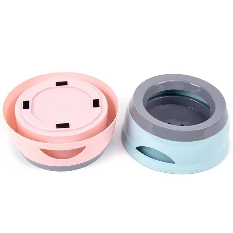 Pet Floating Water Bowl for Car Anti-Splash Anti-Overturn Portable Travel Dog Cat Drinking Water Dispenser
