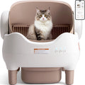 Self Cleaning Litter Box, Automatic Cat Litter Box with APP Control, Odor-Free  Large  Bin, Open-Top for Multi Cats